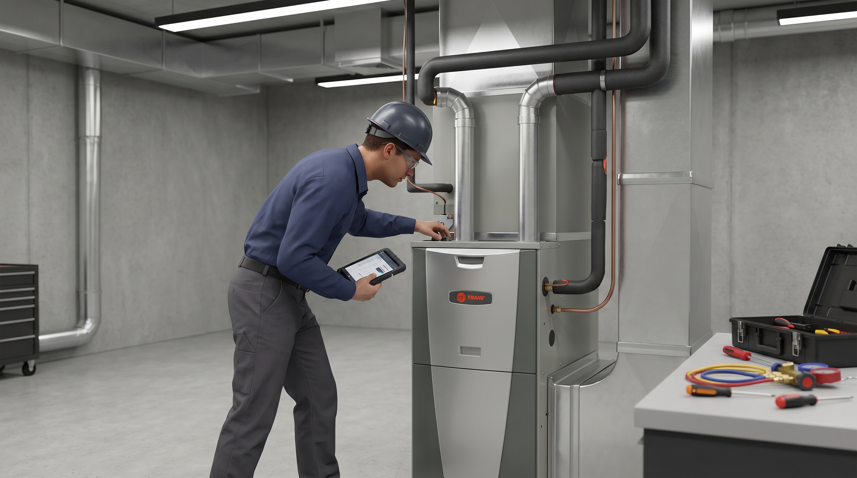 New furnace installation